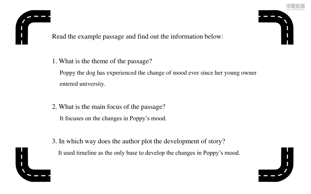 read the example passage and find 1