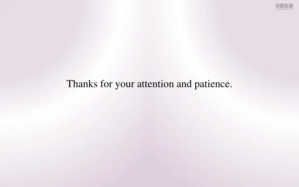 thanks for your attention and patience