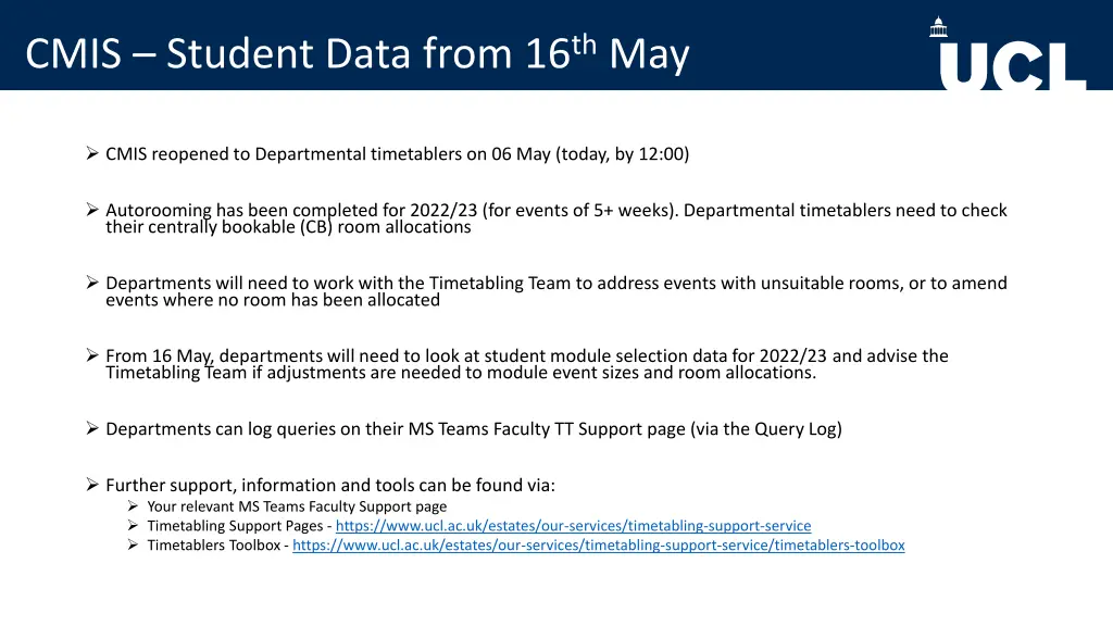 cmis student data from 16 th may