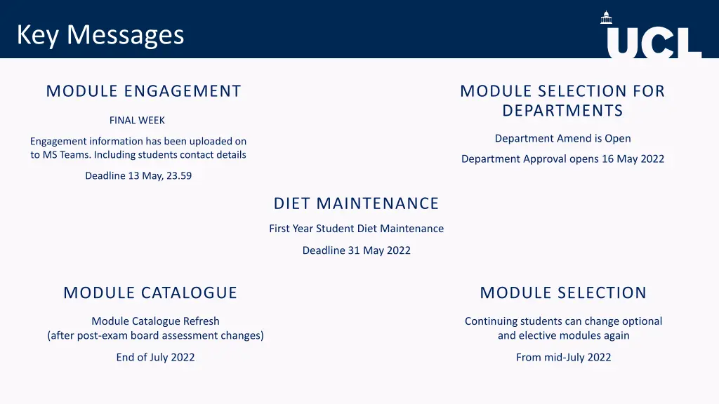 key messages