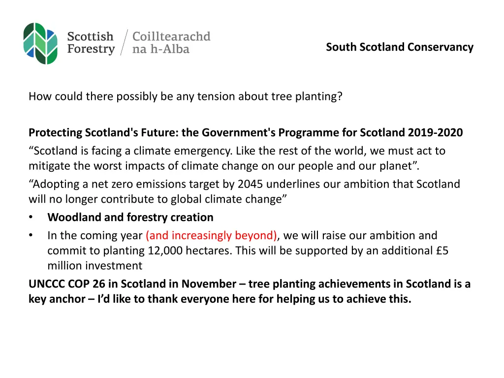 south scotland conservancy