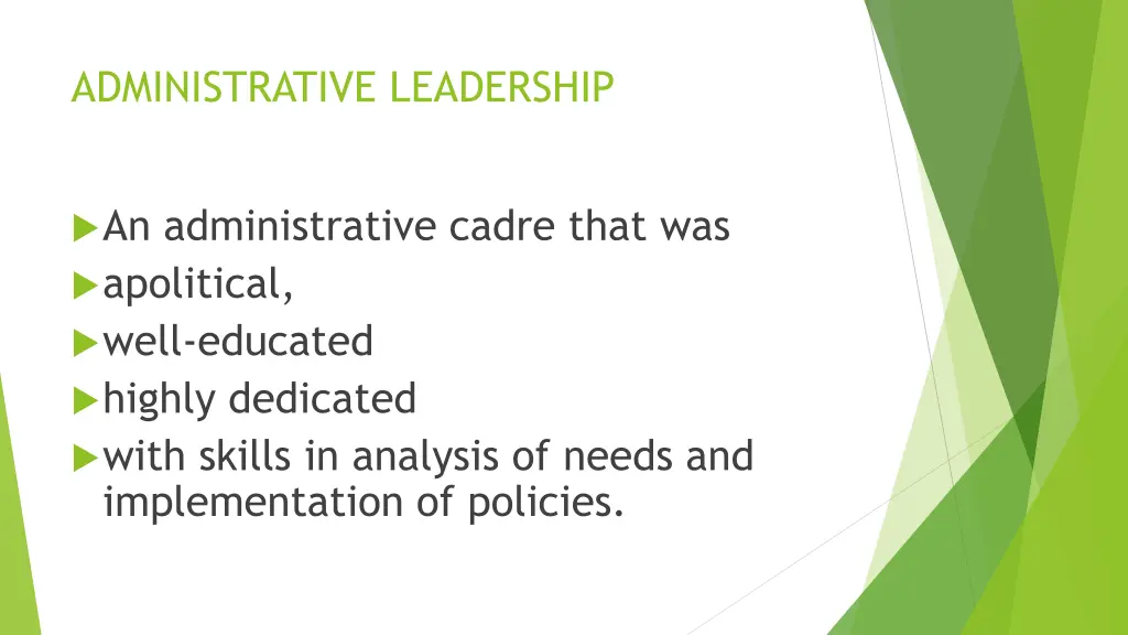 administrative leadership