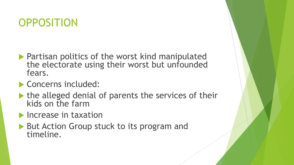 opposition