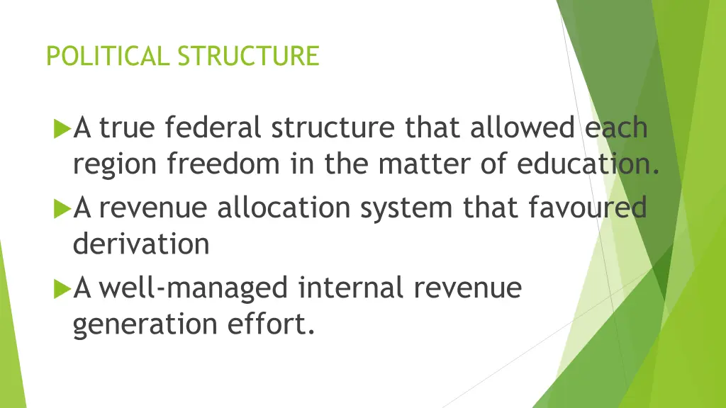 political structure