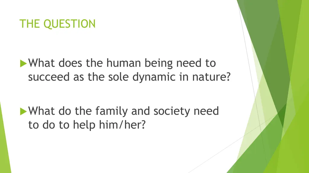 the question
