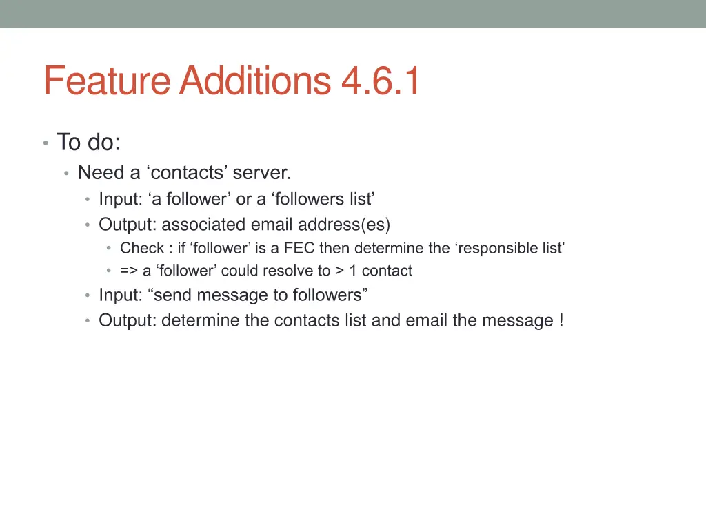 feature additions 4 6 1