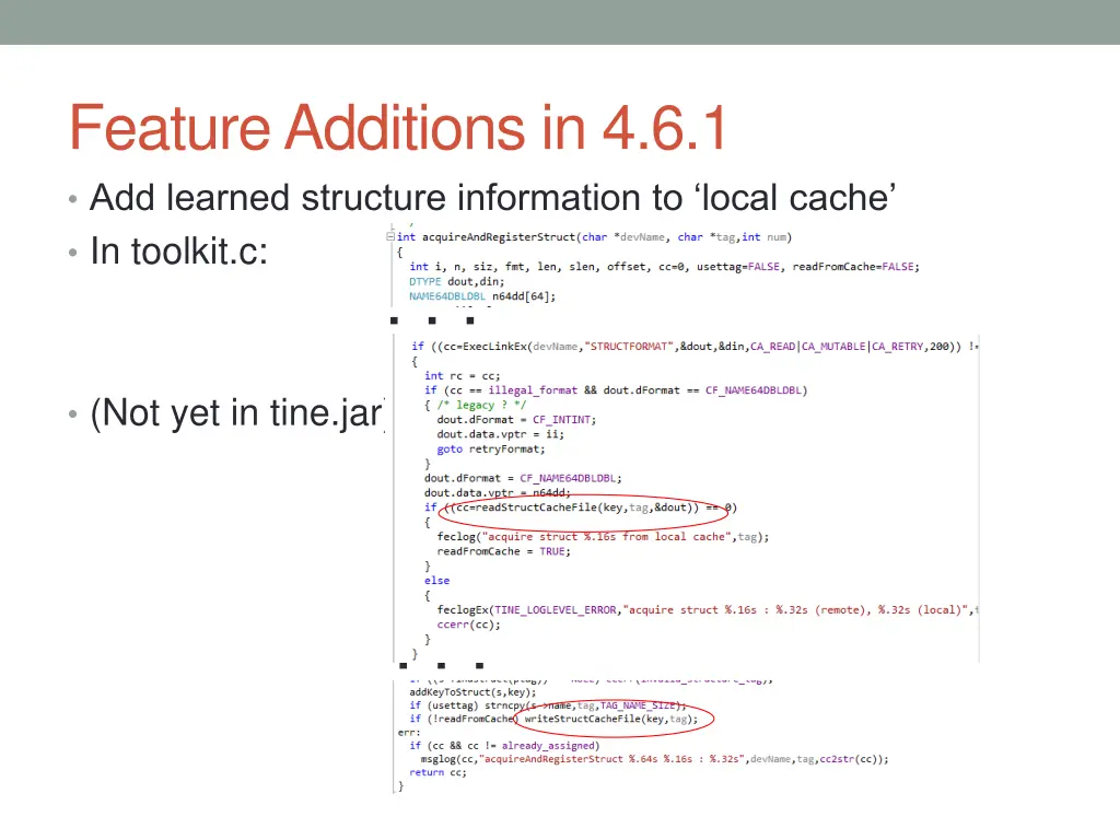 feature additions in 4 6 1 add learned structure