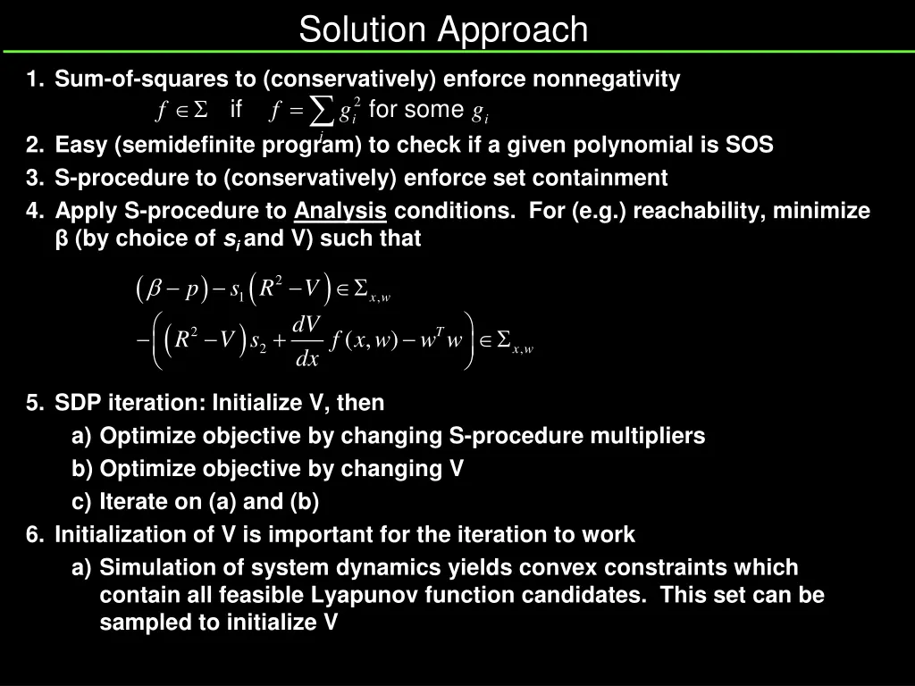 solution approach