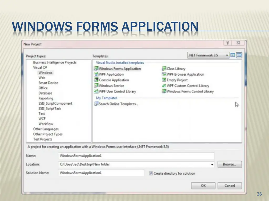 windows forms application