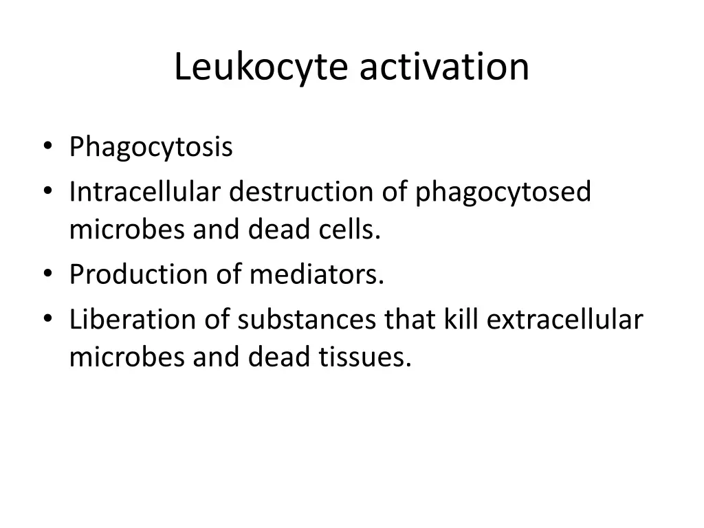 leukocyte activation