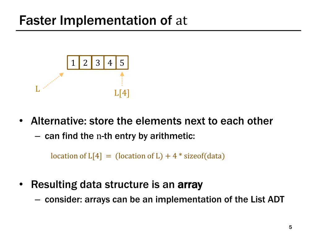 faster implementation of at