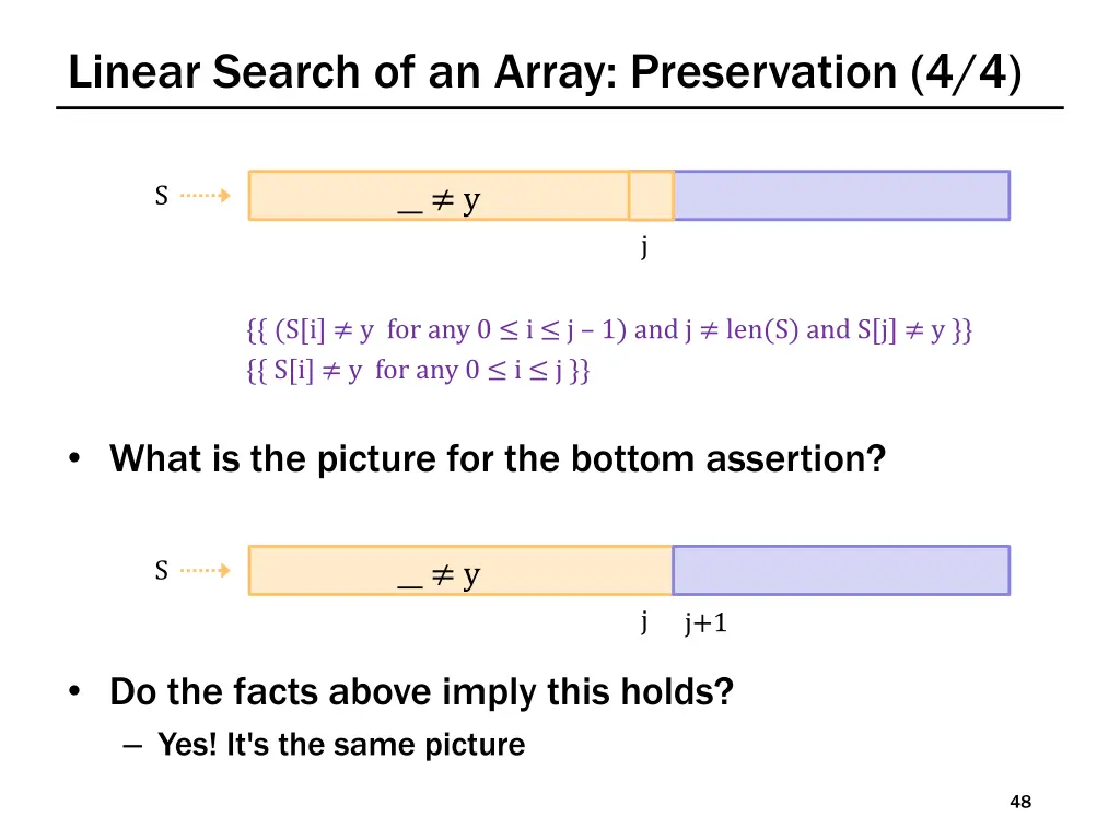 linear search of an array preservation 4 4