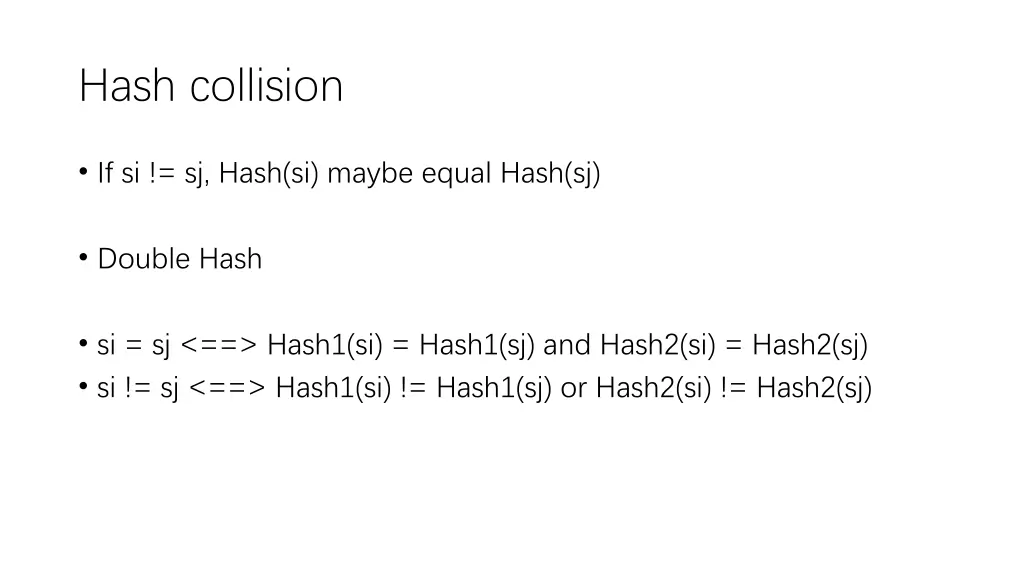 hash collision