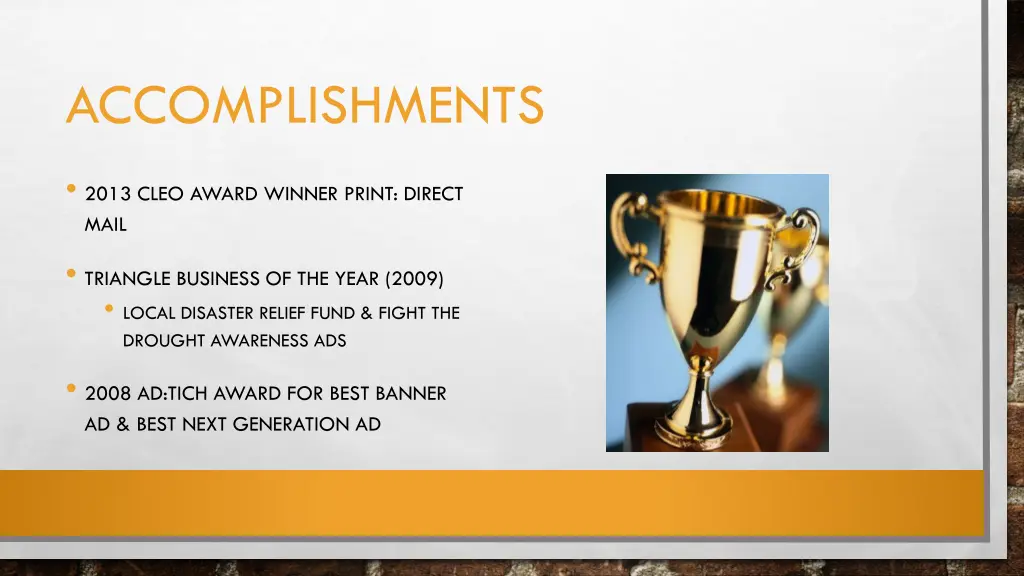 accomplishments