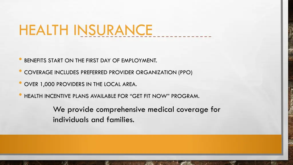 health insurance