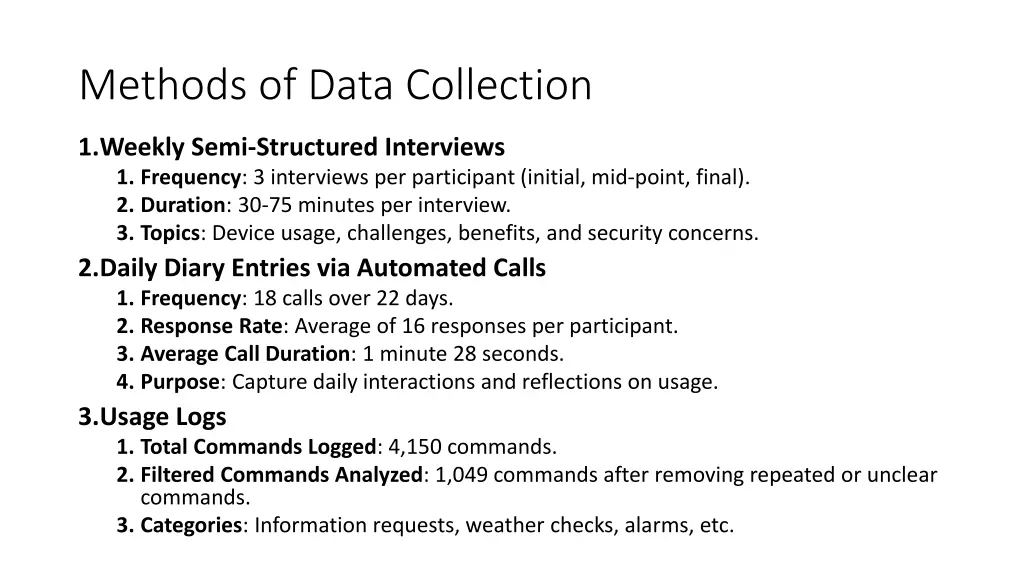 methods of data collection