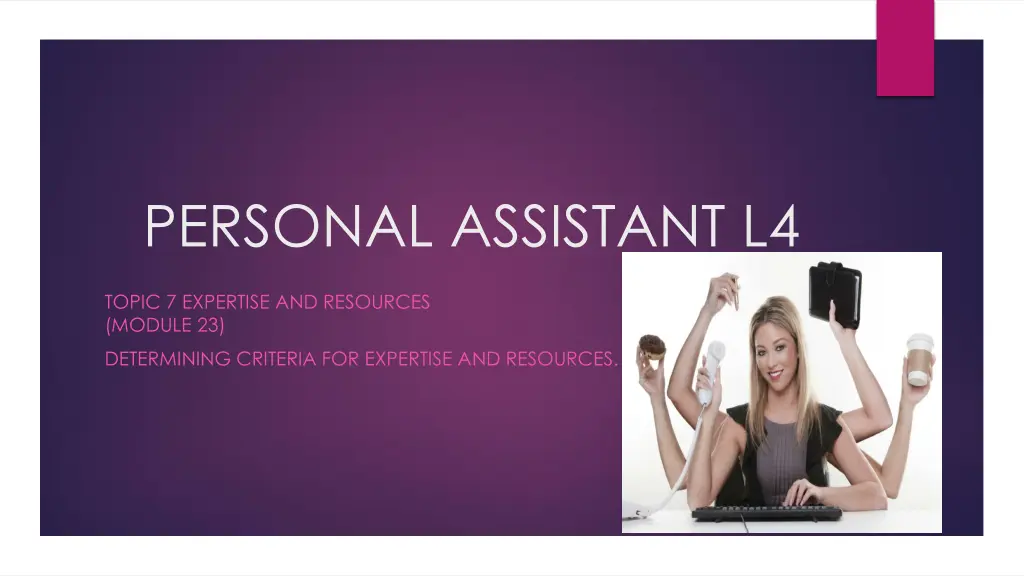 personal assistant l4 1