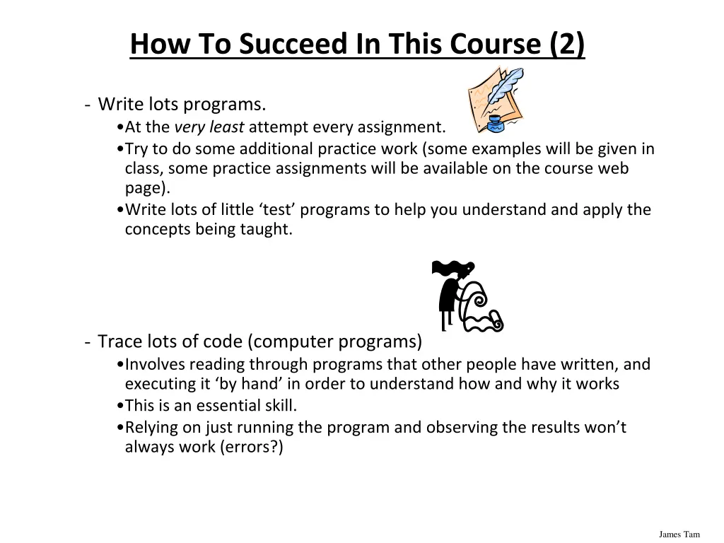 how to succeed in this course 2