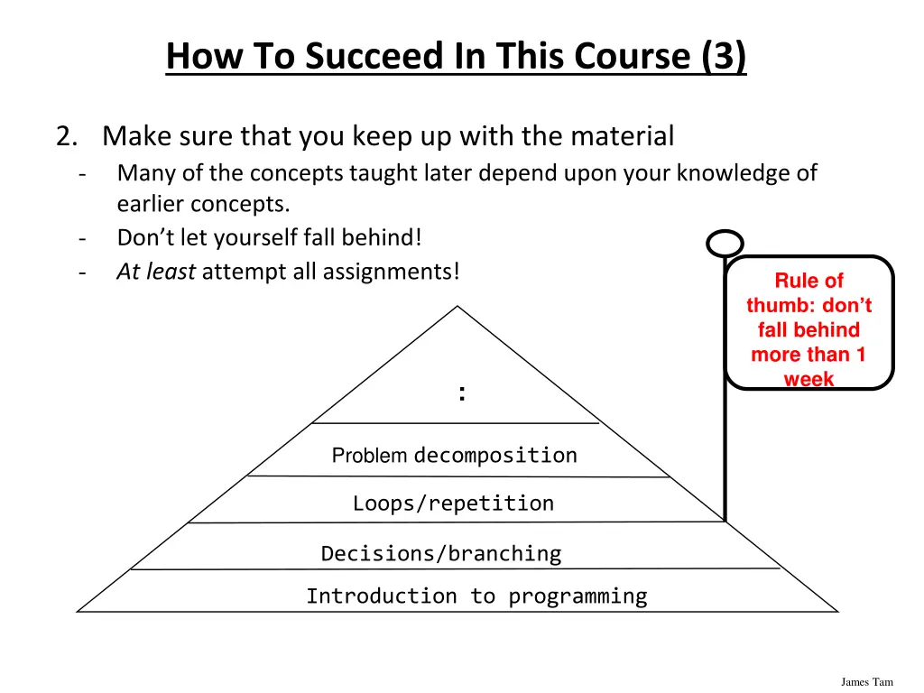 how to succeed in this course 3