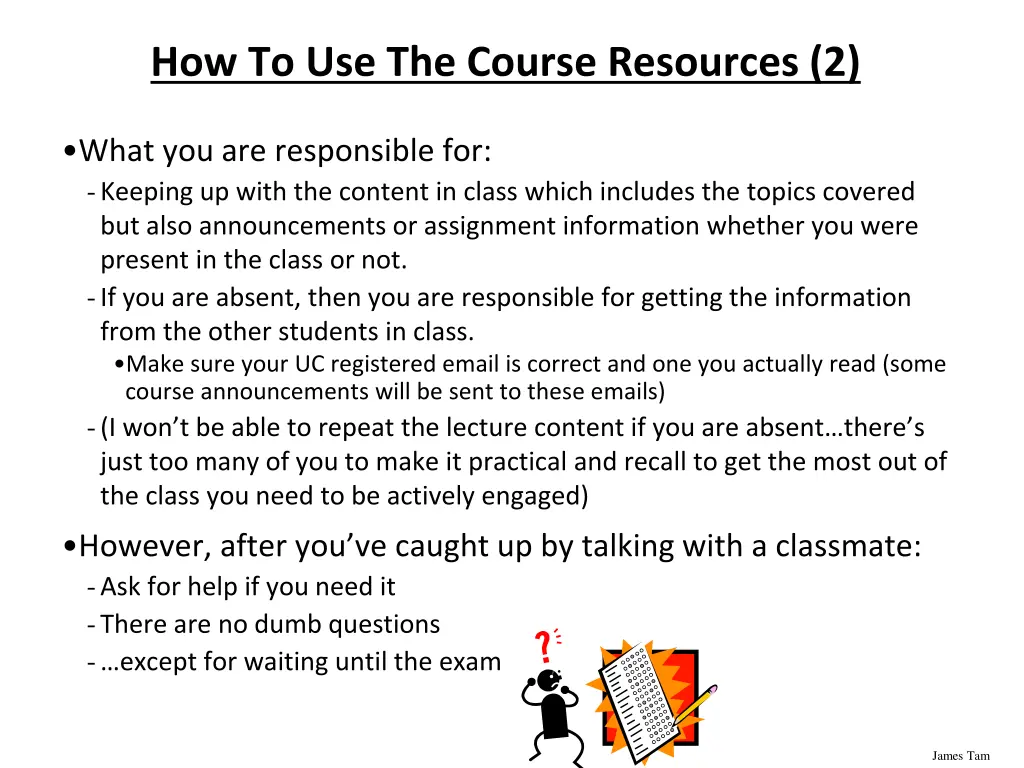 how to use the course resources 2