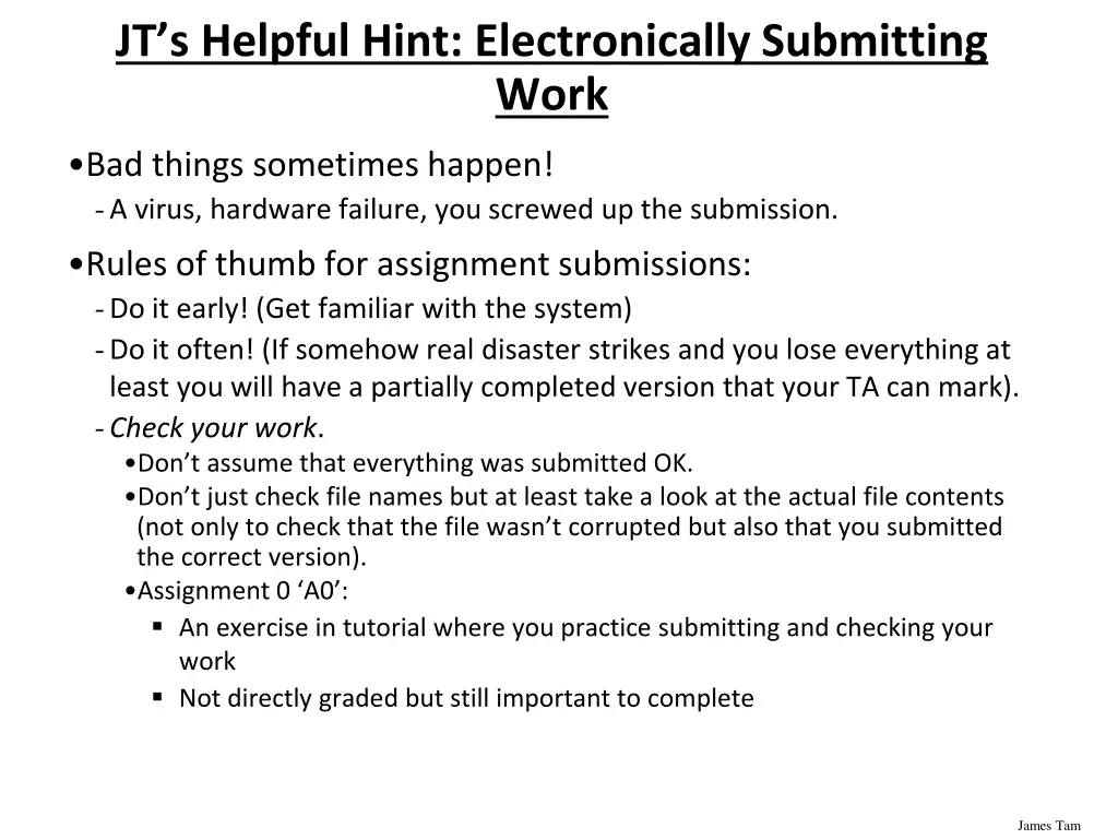 jt s helpful hint electronically submitting work