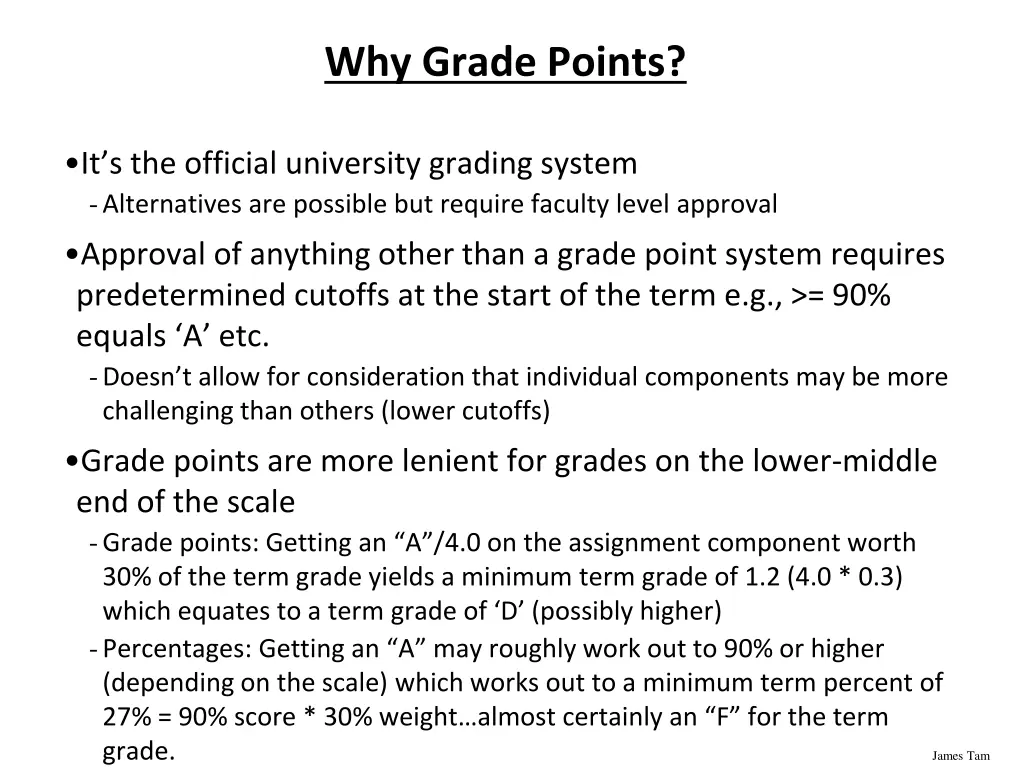 why grade points