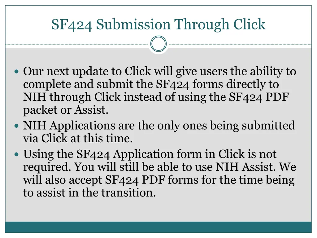 sf424 submission through click