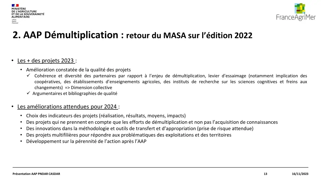 2 aap d multiplication retour du masa