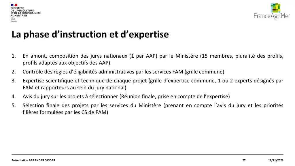 la phase d instruction et d expertise