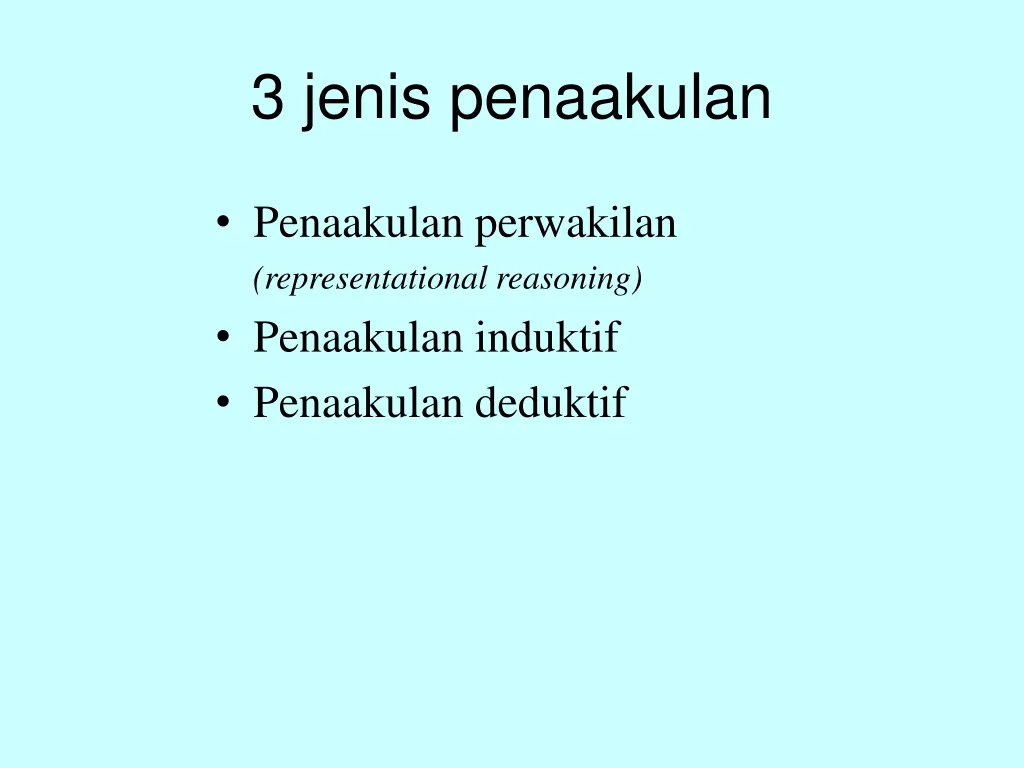3 jenis penaakulan