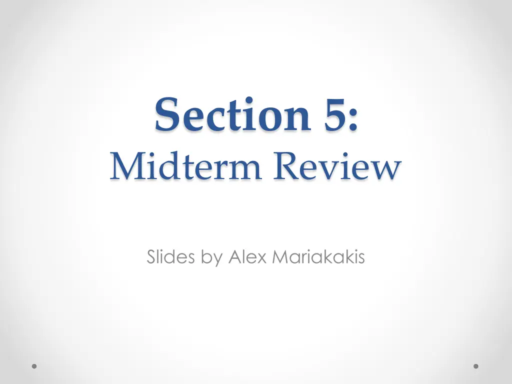 section 5 midterm review
