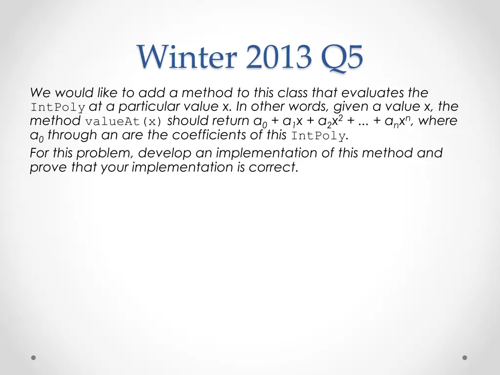 winter 2013 q5