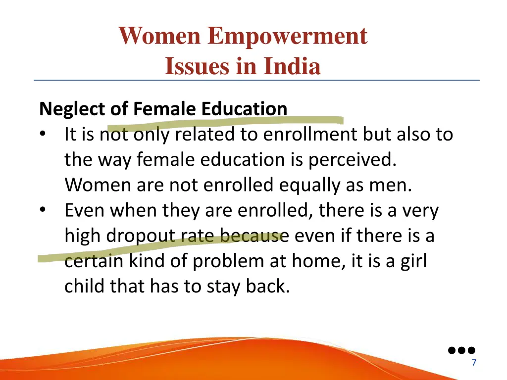 women empowerment issues in india 2