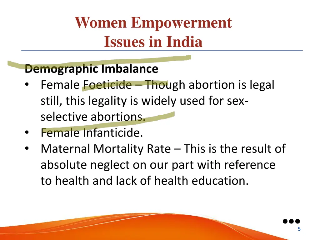 women empowerment issues in india