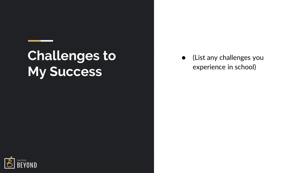 challenges to my success