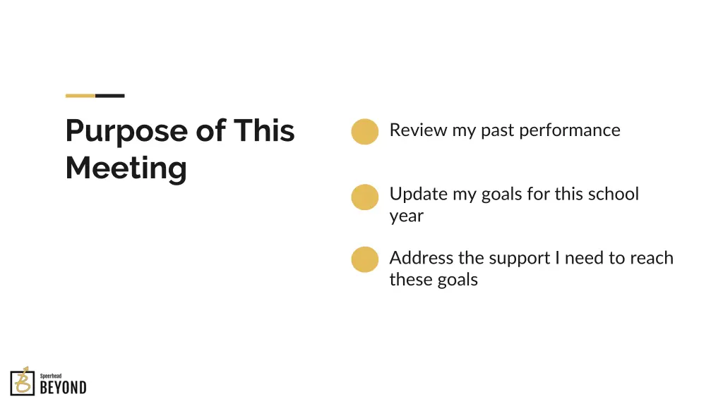 purpose of this meeting