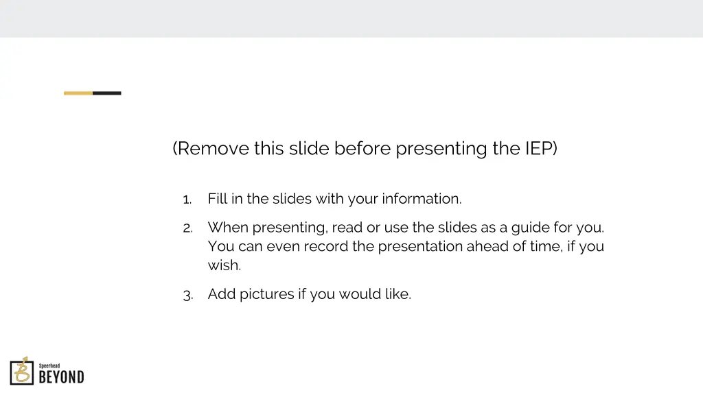 remove this slide before presenting the iep