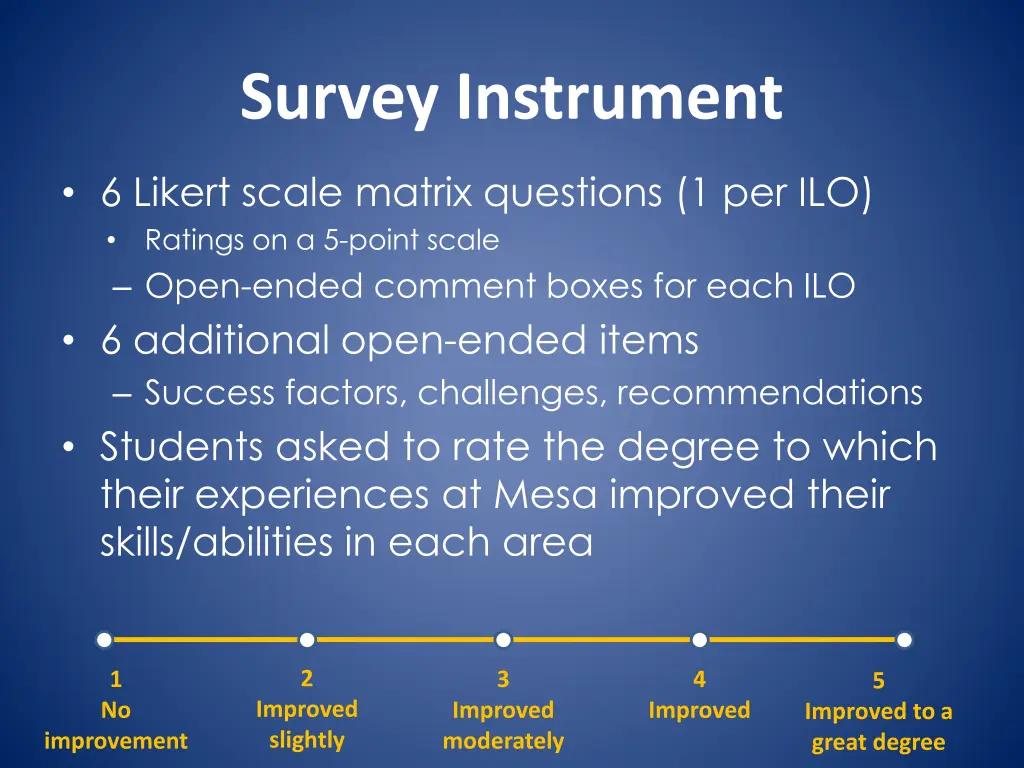 survey instrument