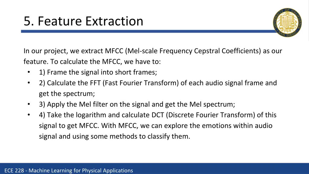5 feature extraction