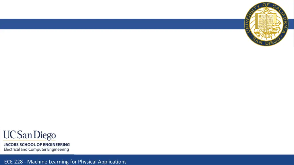 ece 228 machine learning for physical applications