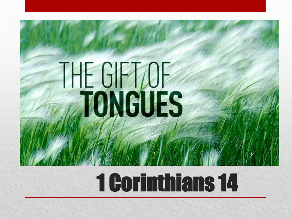 go to 1 cor 14 1 10