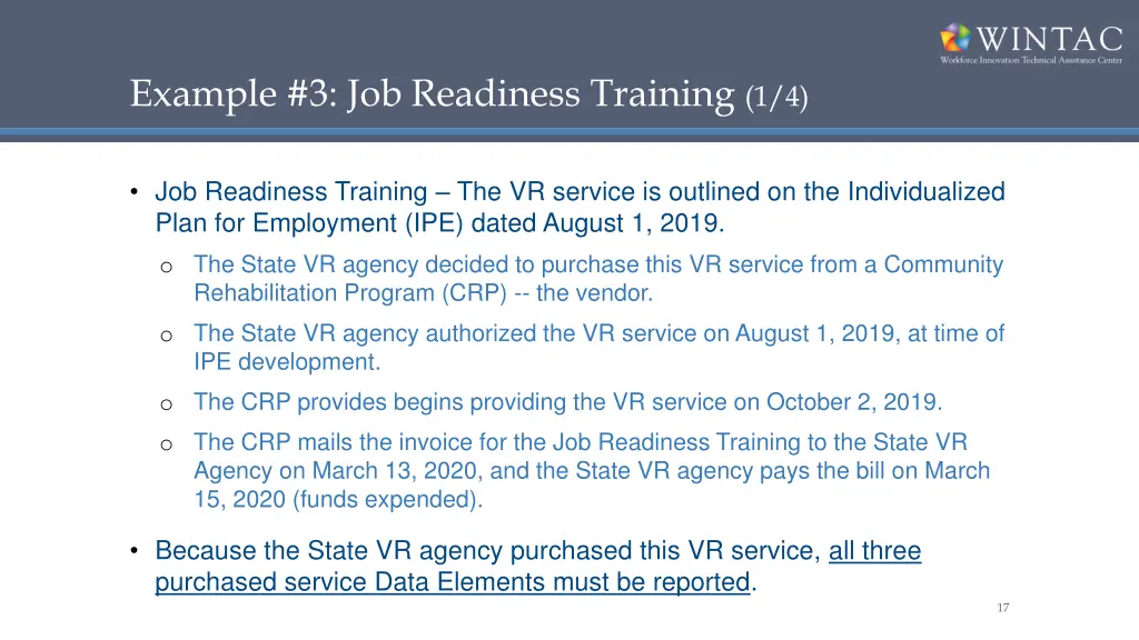 example 3 job readiness training 1 4
