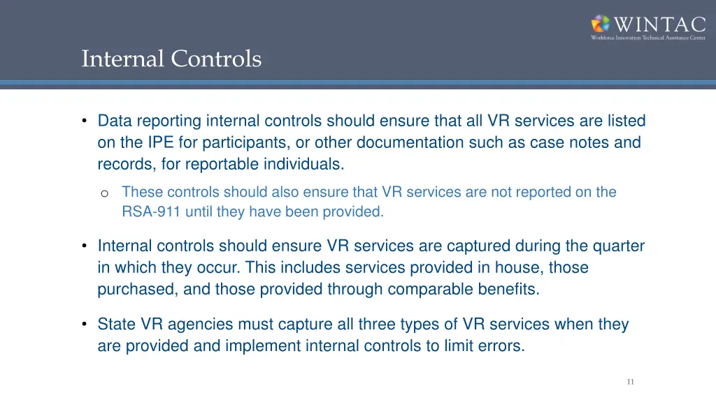 internal controls