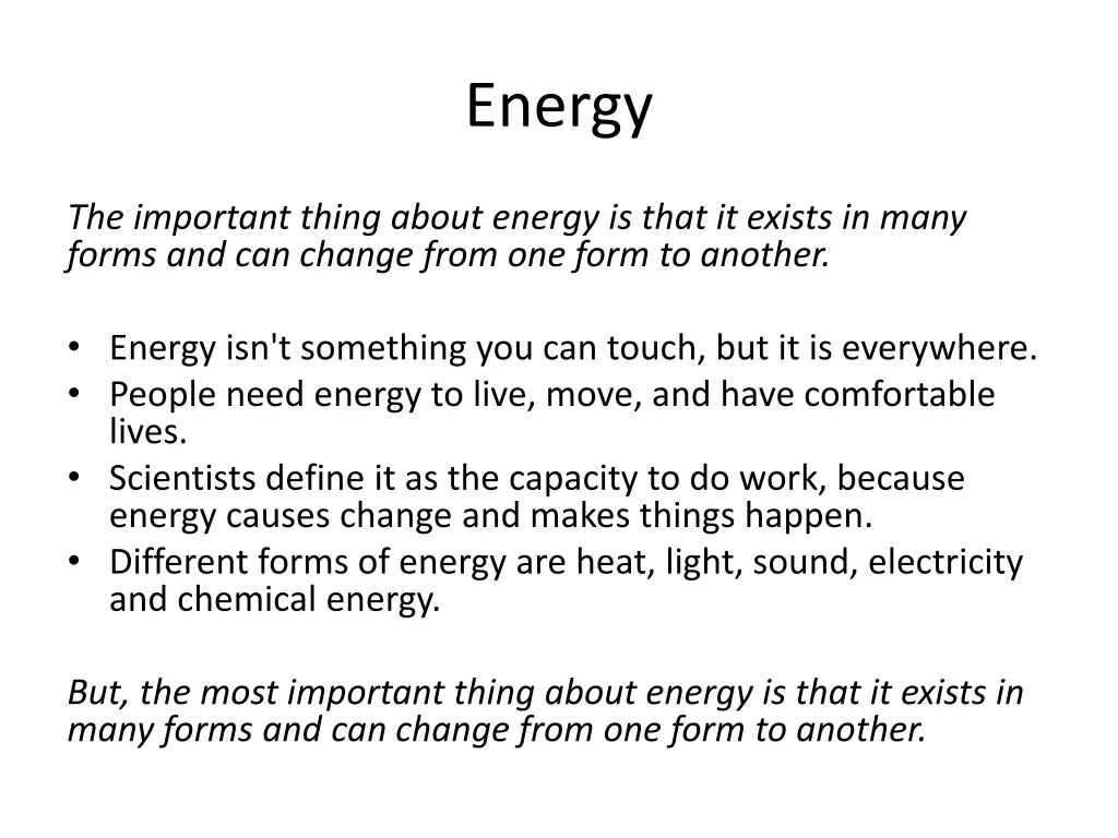 energy