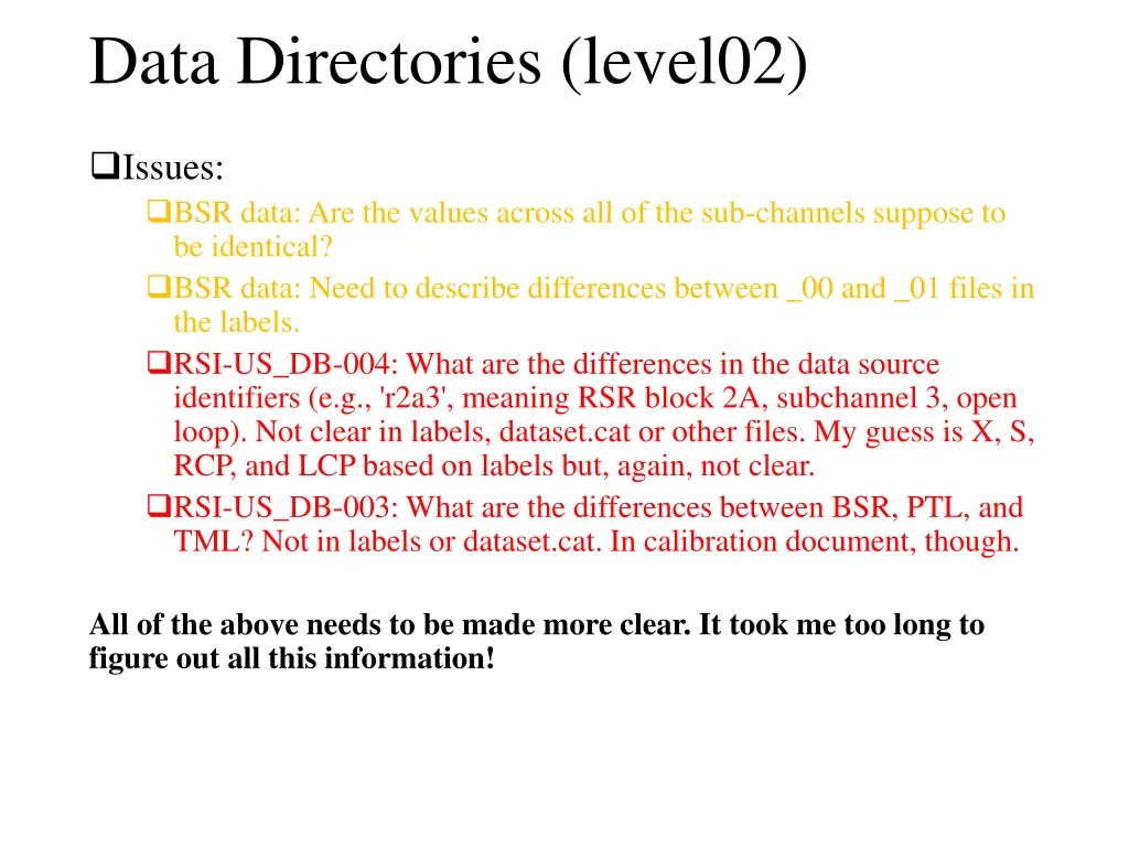 data directories level02 2
