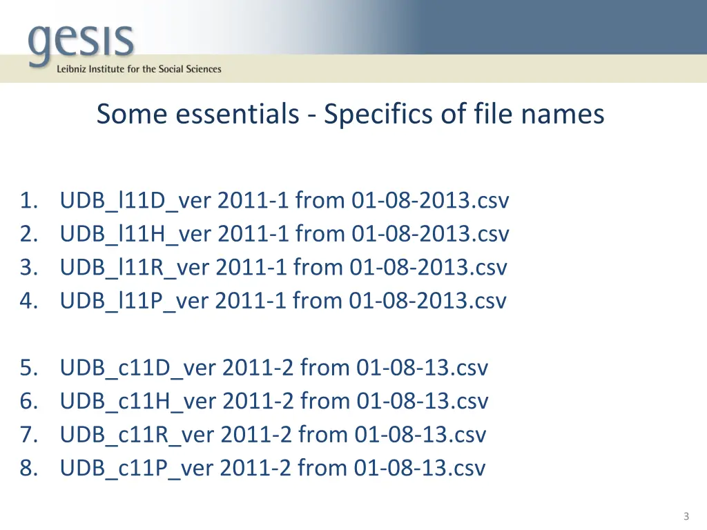 some essentials specifics of file names