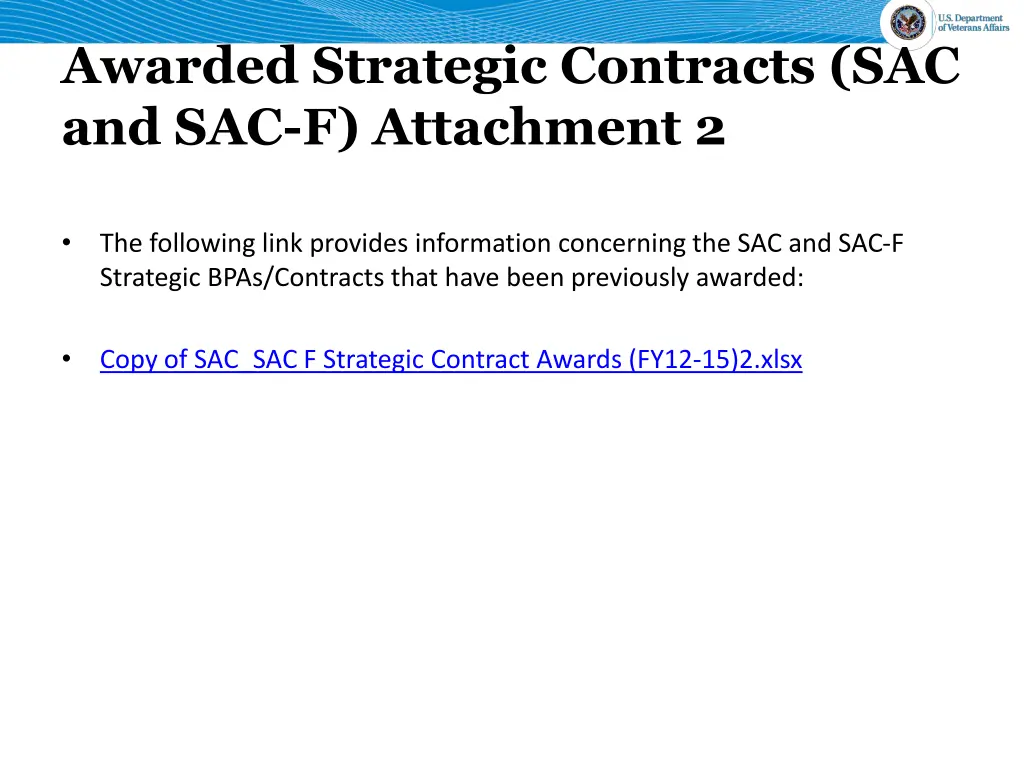 awarded strategic contracts