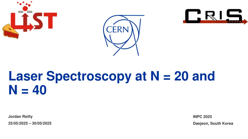 laser spectroscopy at n 20 and n 40