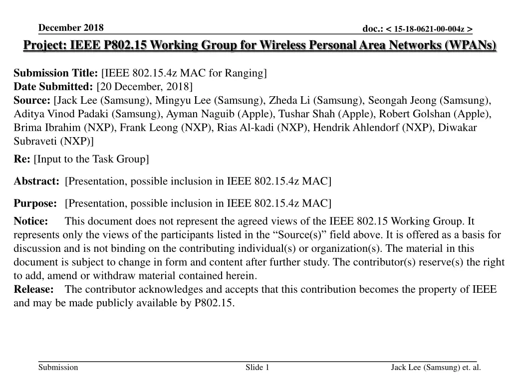 december 2018 project ieee p802 15 working group