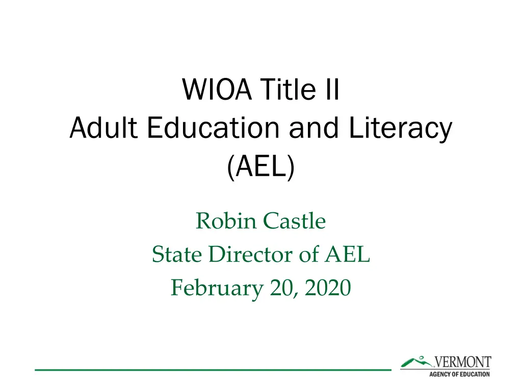 wioa title ii